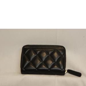 Chanel Bag Case Matelasse Coin Black Lambskin